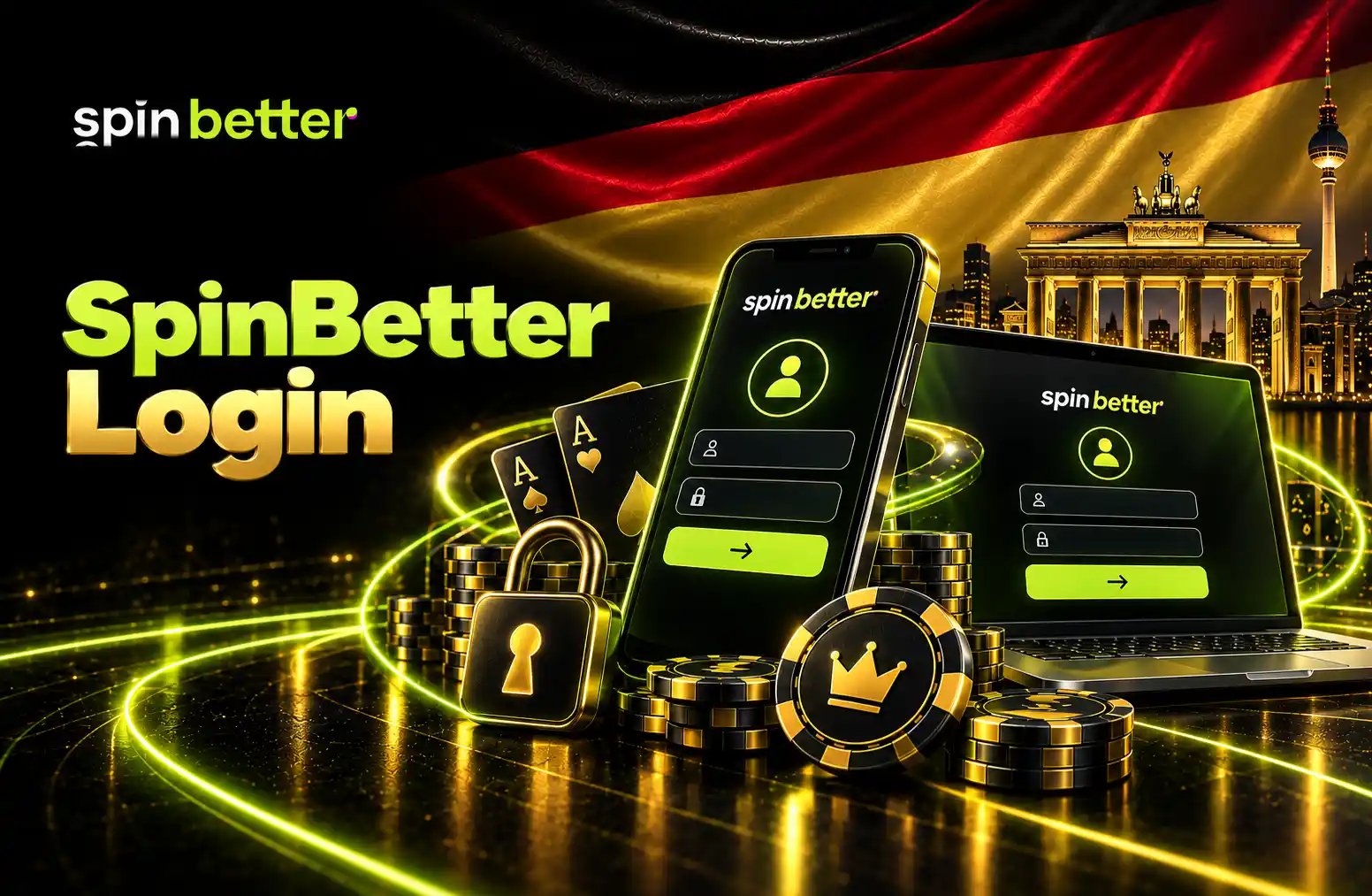SpinBetter Login - Anmeldung im Casino-Konto
